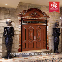 Porte principale porte villa porte en bois double portes d&#39;entrée